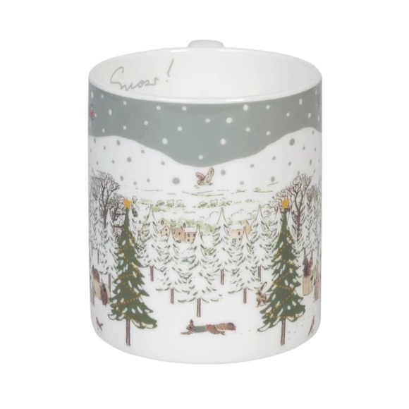 NWTs. (2) Festive Forest “Let It Snow” Mugs and (1) Kitchen / Tea towel. - Picture 9 of 16